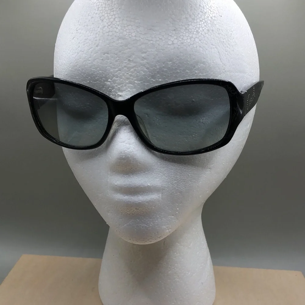 Coach 8028 Taryn sunglasses L903 Black 59-15-125 Butterfly Shape w Logo Marks